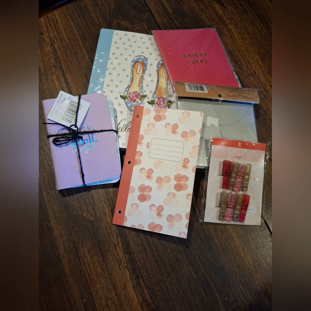 Planner Packs Notebooks Journals Paper Clips Cards Envelopes Supplies Crafts Lot